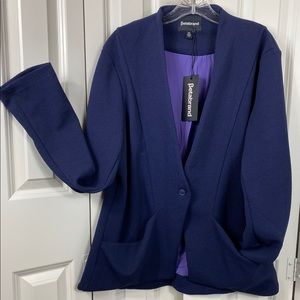NWT Betabrand Navy Yoga Blazer